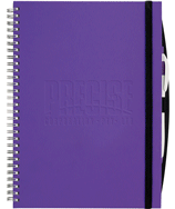 Purple Wirebound Blank Journal Pages