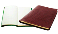 Croco Leather Lined Journals